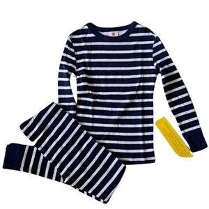 Unisex Target Navy White Striped Pajamas | 2T | NWT